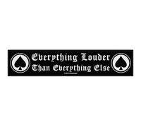Motorhead Patch Everything Louder band logo Nue offiziell woven strip 21cm x Accessory Size