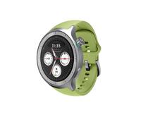 Motorola Watch Premium Silver Stainless Steel inkl. PANTONE® Herbal Garden-Silikon-band Smartwatch