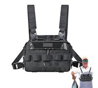 Motorrad Brusttasche | Praktische Brusttasche | Taschenweste mit Tragegurt für Joggen und Ausrüstungsaufbewahrung für Damen bei Outdoor Aktivitäten inklusive Jagen, Camping, Radfahren, Wandern und