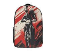 Motorrad Rider Schultasche Rennen Schulrucksack Jugendliche Groß Rucksack Daypacks Kinder Lässiger Tagesrucksack 17inch