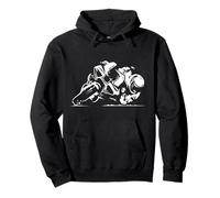 Motorrad Supersport Racing Moto Logo Illustration Pullover Hoodie