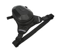 Motorradbeinstasche mit reflektierendem Streifen, wasserabweisende Hüfttasche für Outdoor-Wandern, Reisen, Angeln im Carbon-Faser-Stil