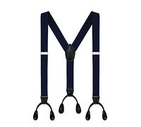 Moulen Herren-Hosenträger mit Y-Rücken, 3,6 cm breit, Knopfende, elastisch, verstellbar