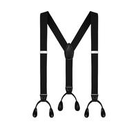 Moulen Herren-Hosenträger mit Y-Rücken, 3,6 cm breit, Knopfende, elastisch, verstellbar