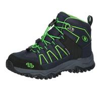 Brütting Mount Pinos High Kids Trekkingsstiefel, Marine/Lemon, 32 EU