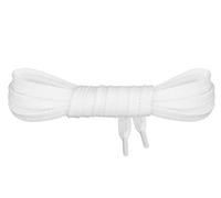 Mount Swiss Luxury Schnürsenkel flach ø 7 mm I 1 Paar reißfeste Premium Schuhbänder aus 100% Baumwolle ideal für Sneaker Sportschuhe Lederschuhe Freizeitschuhe Farbe: White, Länge: 75cm