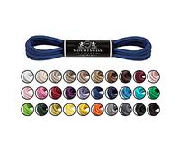 Mount Swiss Luxury Schuhbänder I Wasserabweisende und reißfeste Schnürsenkel rund ø 2-3 mm aus feiner Baumwolle/gewachst Farbe: chaber, Länge: 120 cm