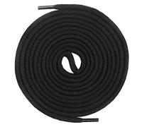 Mount Swiss runde Premium-Schnürsenkel aus 100% Baumwolle - sehr reißfest Farbe Schwarz Länge 120cm
