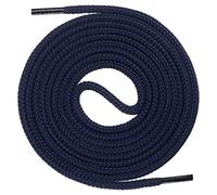 Mount Swiss runde Premium-Schnürsenkel für Business- und Lederschuhe - reißfester Allroundsenkel - ø 3mm - Farbe Dunkelblau Länge 120cm
