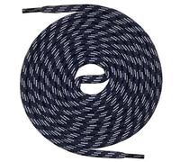 Mount Swiss runde Schnürsenkel für Wanderschuhe, Trekkingschuhe und Arbeitsschuhe - extra reißfest - ø 5 mm Farbe Dunkelblau-Grau-m3 Länge 90cm