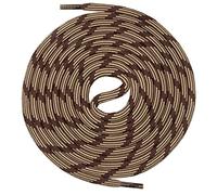 Mount Swiss runde Schnürsenkel für Wanderschuhe, Trekkingschuhe und Arbeitsschuhe - extra reißfest - ø 5 mm Farbe Braun-Beige-m2 Länge 90cm