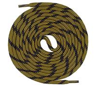 Mount Swiss runde Schnürsenkel für Wanderschuhe, Trekkingschuhe und Arbeitsschuhe - extra reißfest - ø 5 mm Farbe Schwarz-Gelb-m2 Länge 90cm