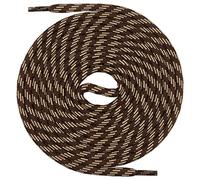 Mount Swiss runde Schnürsenkel für Wanderschuhe, Trekkingschuhe und Arbeitsschuhe - extra reißfest - ø 5 mm Farbe Braun-Beige-m3 Länge 180cm