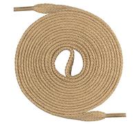 Mount Swiss Schnürsenkel flach 7mm Baumwolle - Beige 150cm - Ersatz Schuhband Sneaker Sportschuhe Freizeitschuhe Arbeitsschuhe - Unisex Damen Herren Kinder