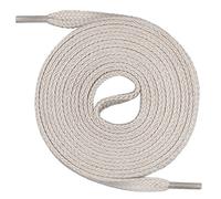 Mount Swiss Schnürsenkel flach 7mm Baumwolle - Hellbeige 150cm - Ersatz Schuhband Sneaker Sportschuhe Freizeitschuhe Arbeitsschuhe - Unisex Damen Herren Kinder