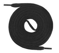Mount Swiss Schnürsenkel flach 7mm Baumwolle - Schwarz 150cm - Ersatz Schuhband Sneaker Sportschuhe Freizeitschuhe Arbeitsschuhe - Unisex Damen Herren Kinder