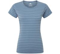 Mountain Equipment - Women's Groundup Stripe Tee - Funktionsshirt, Gr. L 14, blau (BluefinStripe)