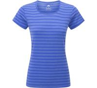 Mountain Equipment Damen Groundup Stripe T-Shirt (Größe S, blau)