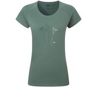 Mountain Equipment - Women's Mountain Flower Tee - T-Shirt, Gr. L 40, oliv/türkis (Sage)