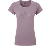 Mountain Equipment Damen Mountain Flower T-Shirt (Größe XL, lila)