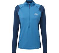 Mountain Equipment Eclipse Zip Tee Women lagoon blue/marine - Größe 12 UK Damen