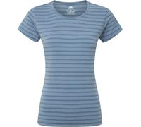 Mountain Equipment - Women's Groundup Stripe Tee - Funktionsshirt, Gr. S 10, blau (BluefinStripe)
