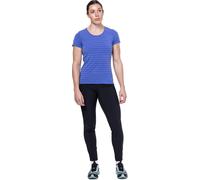 Mountain Equipment Damen Groundup Stripe T-Shirt (Größe S, blau)