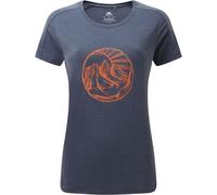 Mountain Equipment Headpoint Rising Sun Womens Tee medieval blue - Größe 8 UK Damen