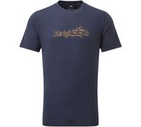 Mountain Equipment Herren Groundup Skyline T-Shirt (Größe S, blau)