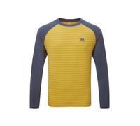 Mountain Equipment M Redline LS Tee Herren Langarmshirt - Acidstripe - Denim