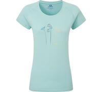 Mountain Equipment - Women's Mountain Flower Tee - T-Shirt, Gr. S 36, grau (Aqua)