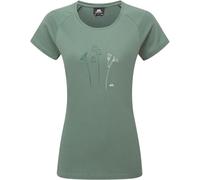 Mountain Equipment Mountain Flower Womens Tee sage - Größe 14 UK Damen
