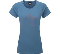 Mountain Equipment Mountain Flower Womens Tee stellar blue - Größe 8 UK Damen