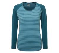 Mountain Equipment - Women's Redline L/S Tee - Longsleeve, Gr. L 40, blau (BluefinStripe/DenimBlue)