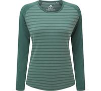 Mountain Equipment - Women's Redline L/S Tee - Longsleeve, Gr. L 40, türkis (FernStripe/Fern)