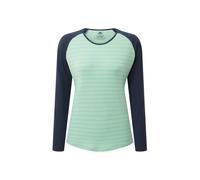 Mountain Equipment | Redline LS Women's Tee, 14 lichen stripe/cosmos