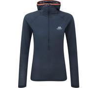 Mountain Equipment Solar Eclipse Womens Hooded Zip Tee blue nights - Größe 8 UK Damen