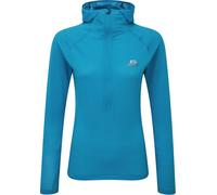 Mountain Equipment Solar Eclipse Womens Hooded Zip Tee digital blue - Größe 8 UK Damen