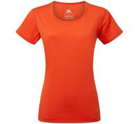 Mountain Equipment Tempi Womens Tee mandarin red - Größe 12 UK Damen