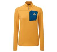 Mountain Equipment - Women's Lumiko Zip T - Fleecepullover, Gr. S 36, orange (Butterscotch/MajolicaBlue)