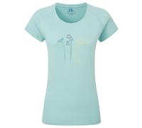 Mountain Equipment - Women's Mountain Flower Tee - T-Shirt, Gr. S 36, grau (Aqua)