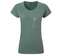 Mountain Equipment - Women's Mountain Flower Tee - T-Shirt, Gr. XL 42, oliv/türkis (Sage)