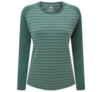 Mountain Equipment - Women's Redline L/S Tee - Longsleeve, Gr. M 38, türkis (FernStripe/Fern)