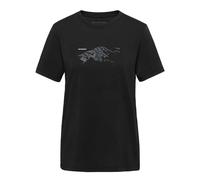 Mammut Damen T-Shirt Mountain Fruendenhorn, feuchtigkeitsableitend, kurzarm, Schwarz Größe M