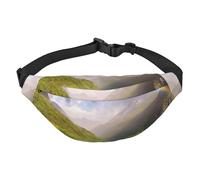 Mountain Valley mit Regenbogen-Gürteltasche für Herren und Damen, modische Hüfttasche überall, Crossbody-Tasche, Geldbörse, Hüfttasche mit verstellbarem Riemen, wasserdichte Brusttasche für Reisen,