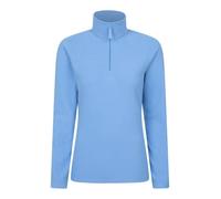 Mountain Warehouse Camber Half Zip Women's Fleece - Leichtes, warmes & kuscheliges Half Zip Sweatshirt Top - Frühling Sommer, Camping, Outdoor, Reisen & Wandern Leuchtend Blau (Plain) 2X-Large