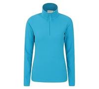 Mountain Warehouse Camber Half Zip Women's Fleece - Leichtes, warmes & kuscheliges Half Zip Sweatshirt Top - Frühling Sommer, Camping, Outdoor, Reisen & Wandern Kobalt (Plain) X-Large