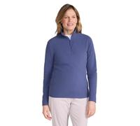 Mountain Warehouse Camber Half Zip Women's Fleece - Leichtes, warmes & kuscheliges Half Zip Sweatshirt Top - Frühling Sommer, Camping, Outdoor, Reisen & Wandern Blau Indigo (Plain) 2X-Large