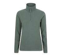 Mountain Warehouse Camber Half Zip Women's Fleece - Leichtes, warmes & kuscheliges Half Zip Sweatshirt Top - Frühling Sommer, Camping, Outdoor, Reisen & Wandern Khaki (Plain) 2X-Large