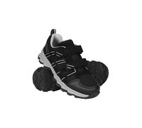 Mountain Warehouse Cannonball Wanderschuhe für Kinder - Allwetterschuhe für Kinder, Bequeme Trekkingschuhe, strapazierfähige Laufsohle Tiefschwarz Kinder-Schuhgröße 28 DE